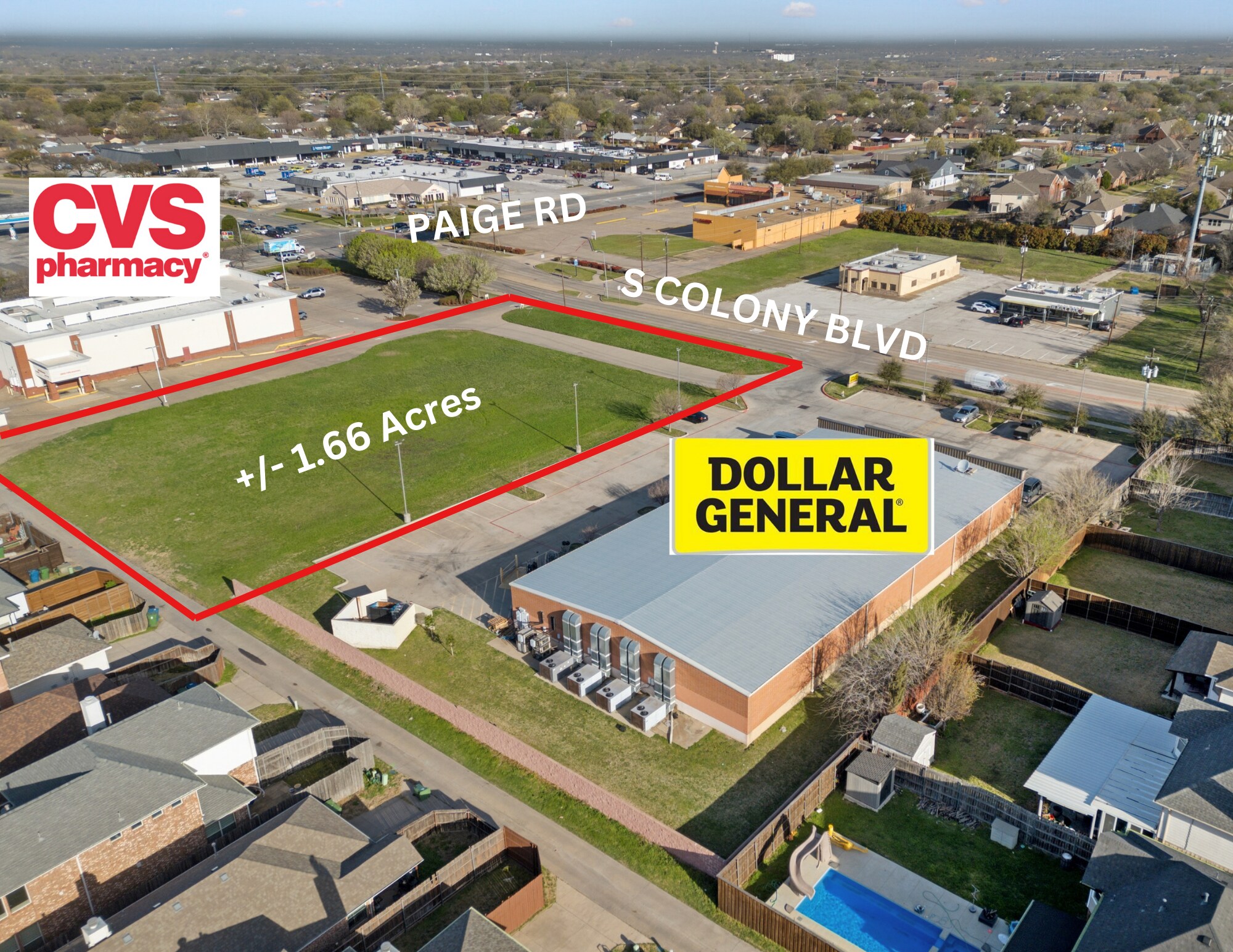 S Colony Blvd & Paige Rd, The Colony, TX à vendre Photo principale– Image 1 sur 10