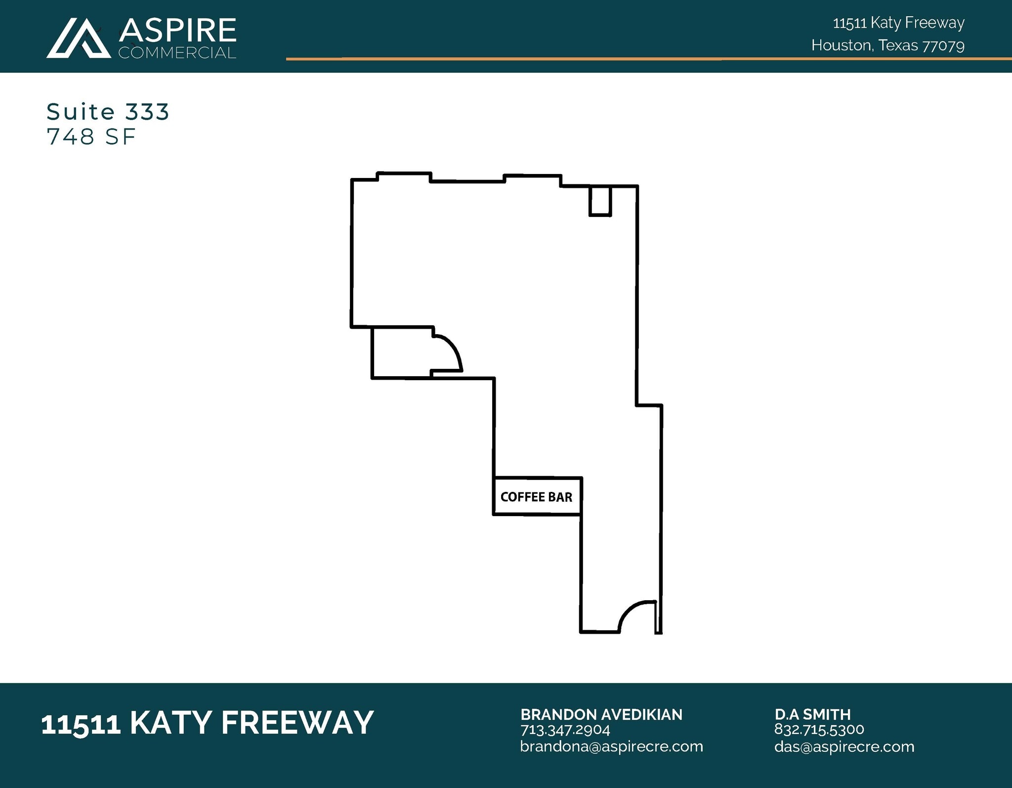 11511 Katy Fwy, Houston, TX à louer Plan d’étage– Image 1 sur 1