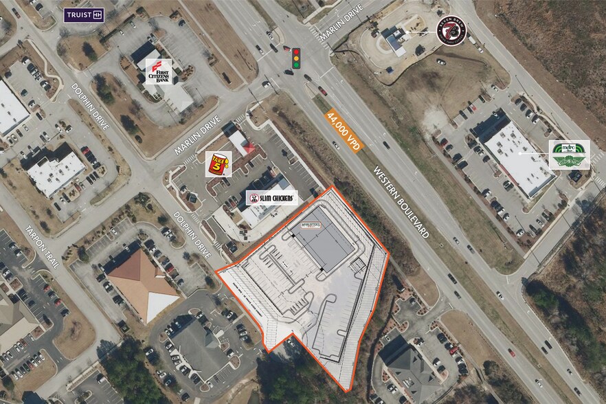 335 Dolphin Dr, Jacksonville, NC à louer - Aérien – Image 1 sur 2