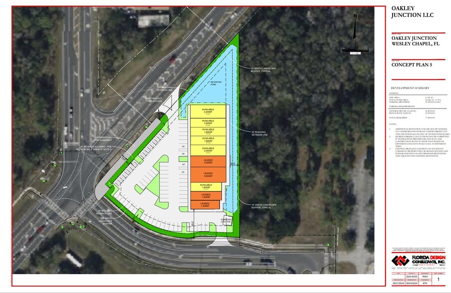 Oakley Blvd & Old Pasco Road, Wesley Chapel, FL à louer - Plan de site – Image 3 sur 3