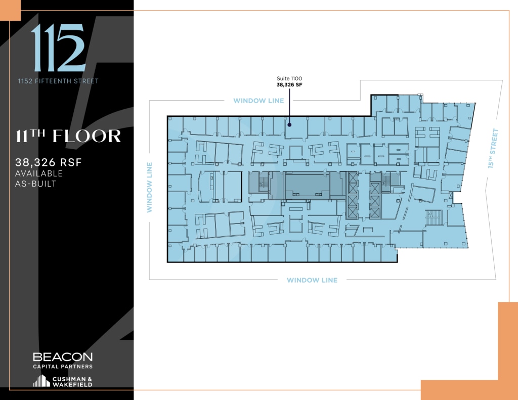 1152 15th St NW, Washington, DC à louer Plan d’étage– Image 1 sur 1