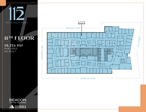 1152 15th St NW, Washington, DC à louer Plan d’étage– Image 1 sur 1