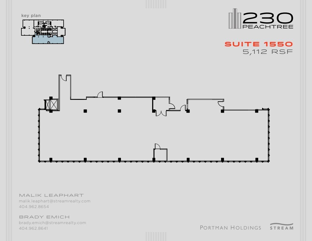 230 Peachtree St NW, Atlanta, GA à louer Plan d’étage– Image 1 sur 1