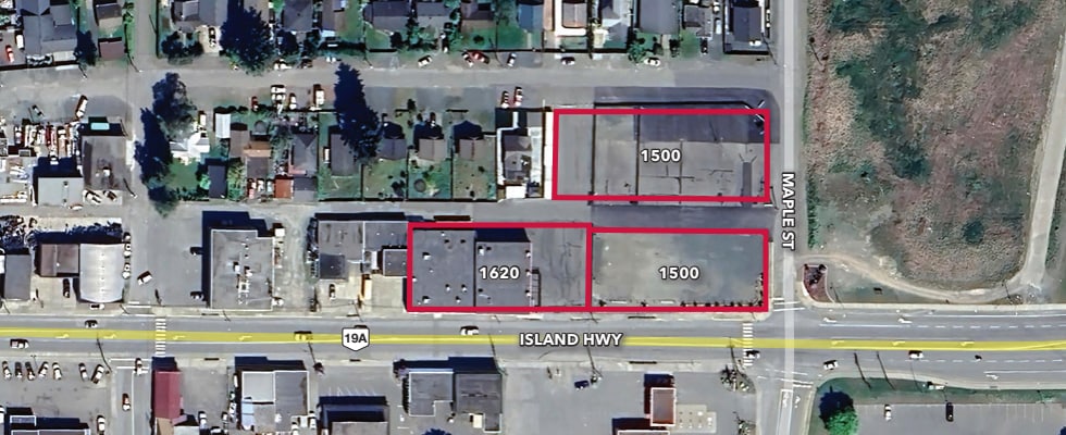 1500 & 1620 Island Highway portefeuille de 2 biens à vendre sur LoopNet.fr Aérien– Image 1 sur 2