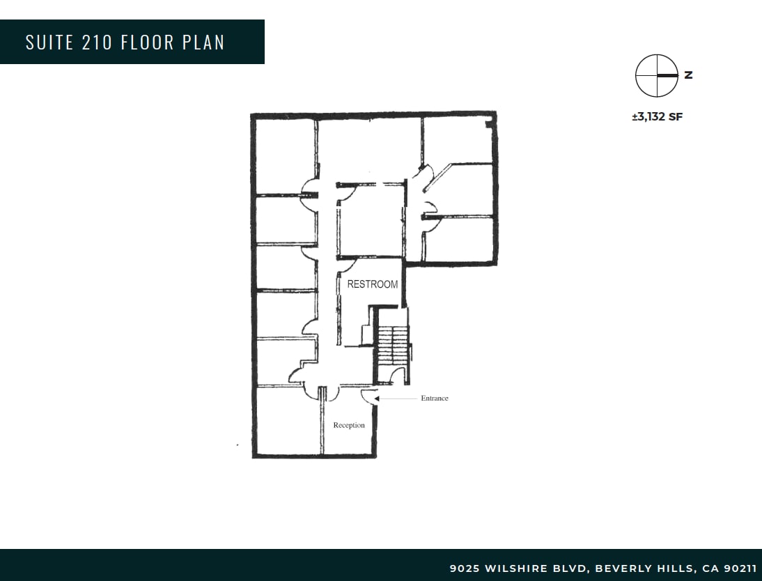9025 Wilshire Blvd, Beverly Hills, CA à louer Plan d’étage– Image 1 sur 1