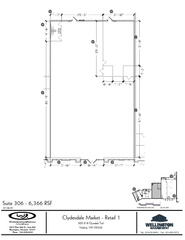 302-318 Clydesdale Trl, Medina, MN à louer Plan d’étage– Image 1 sur 1