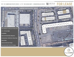 901 American Pacific Dr, Henderson, NV à louer Plan de site– Image 2 sur 4