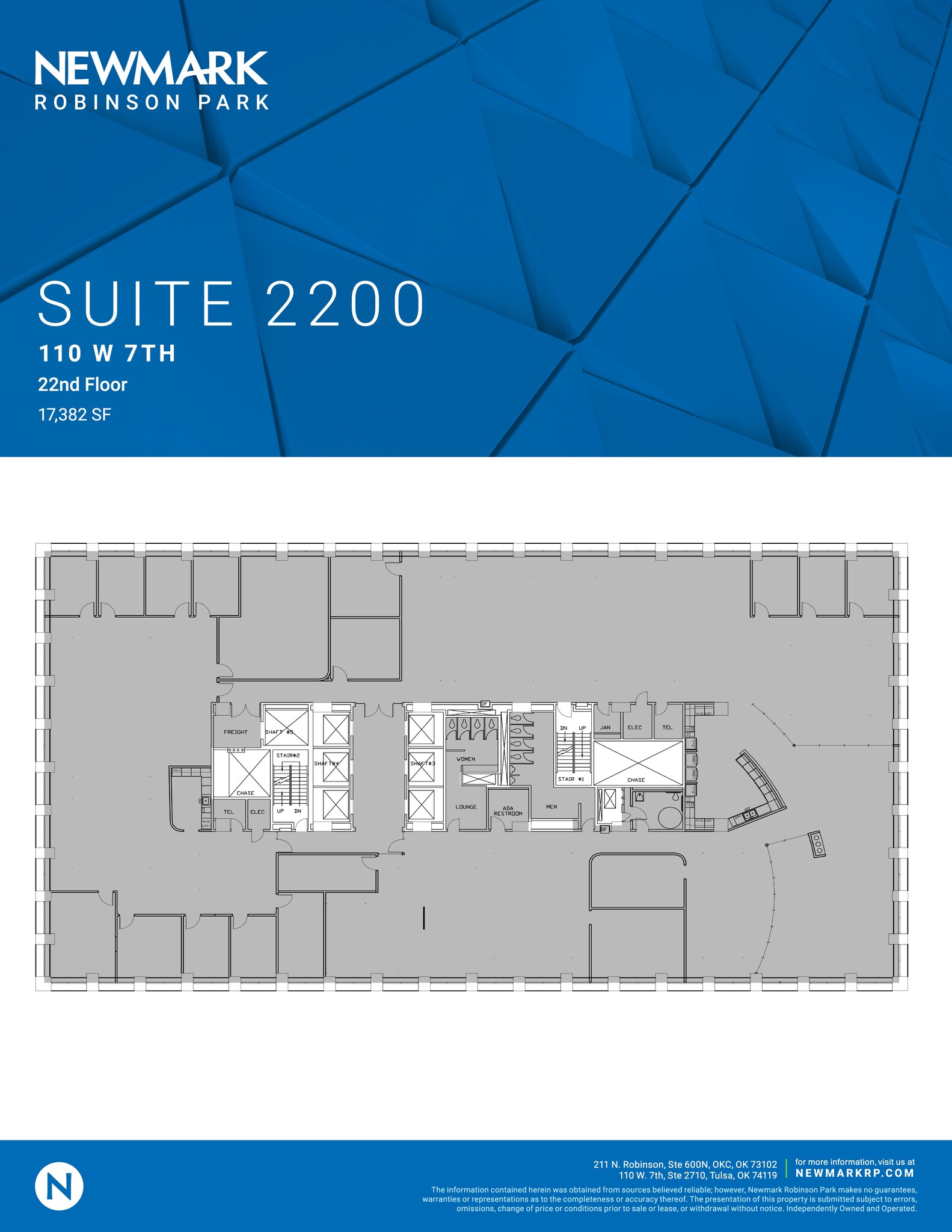 110 W 7th St S, Tulsa, OK à louer Plan de site– Image 1 sur 1