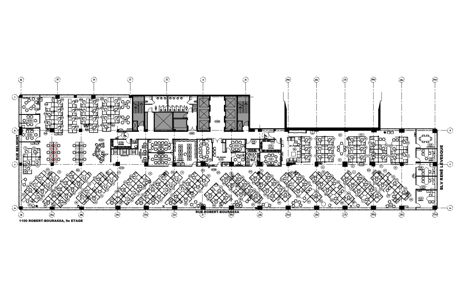 690-700 Boul René-Lévesque O, Montréal, QC à louer Plan d’étage– Image 1 sur 1