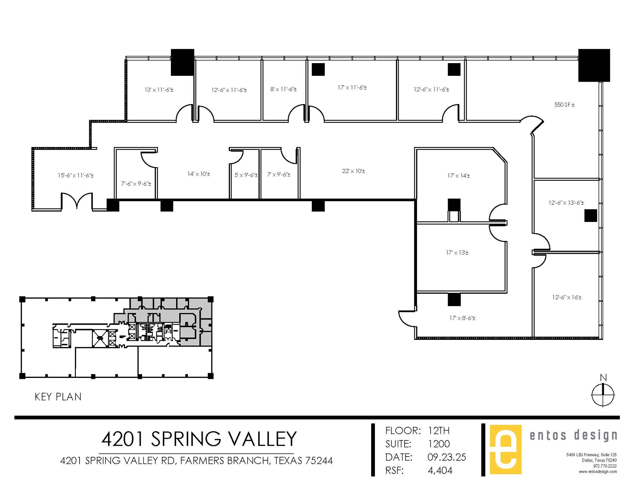 4201 Spring Valley Rd, Dallas, TX à louer Plan de site– Image 1 sur 3