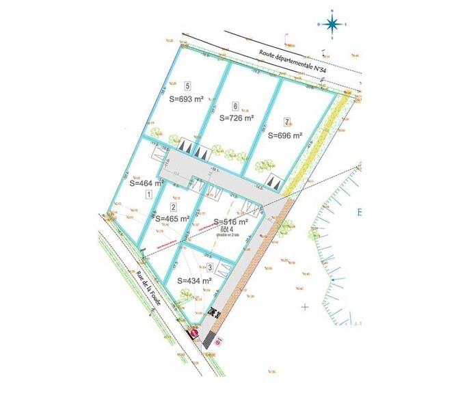 Terrain dans Saint-Dolay à vendre - Plan de site – Image 2 sur 2