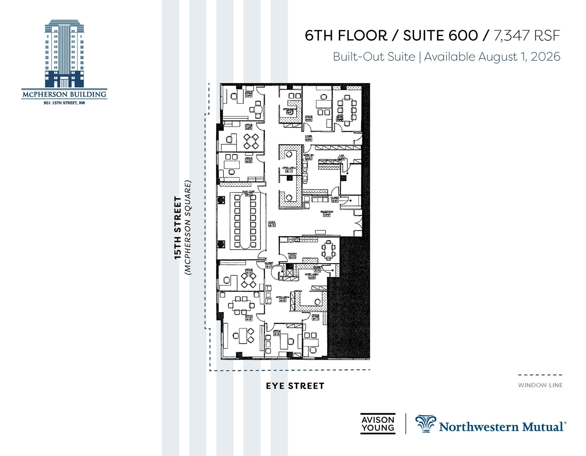 901 15th St NW, Washington, DC à louer Plan d’étage– Image 1 sur 1