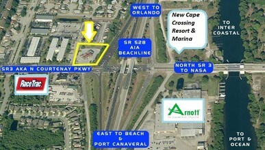 2625 N Courtenay Pky, Merritt Island, FL - VUE AÉRIENNE  vue de carte
