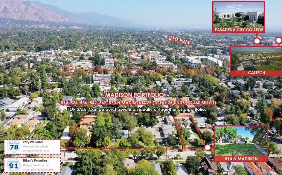 514 N Madison Ave, Pasadena, CA à vendre - Photo de l’immeuble – Image 2 sur 29