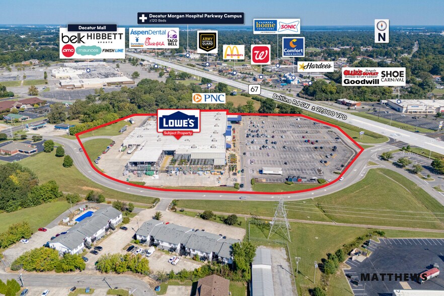 1641 Beltline Rd SW, Decatur, AL à vendre - Photo de l’immeuble – Image 2 sur 3