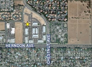 7105 N Chestnut Ave, Fresno, CA - Vue aérienne vue de carte