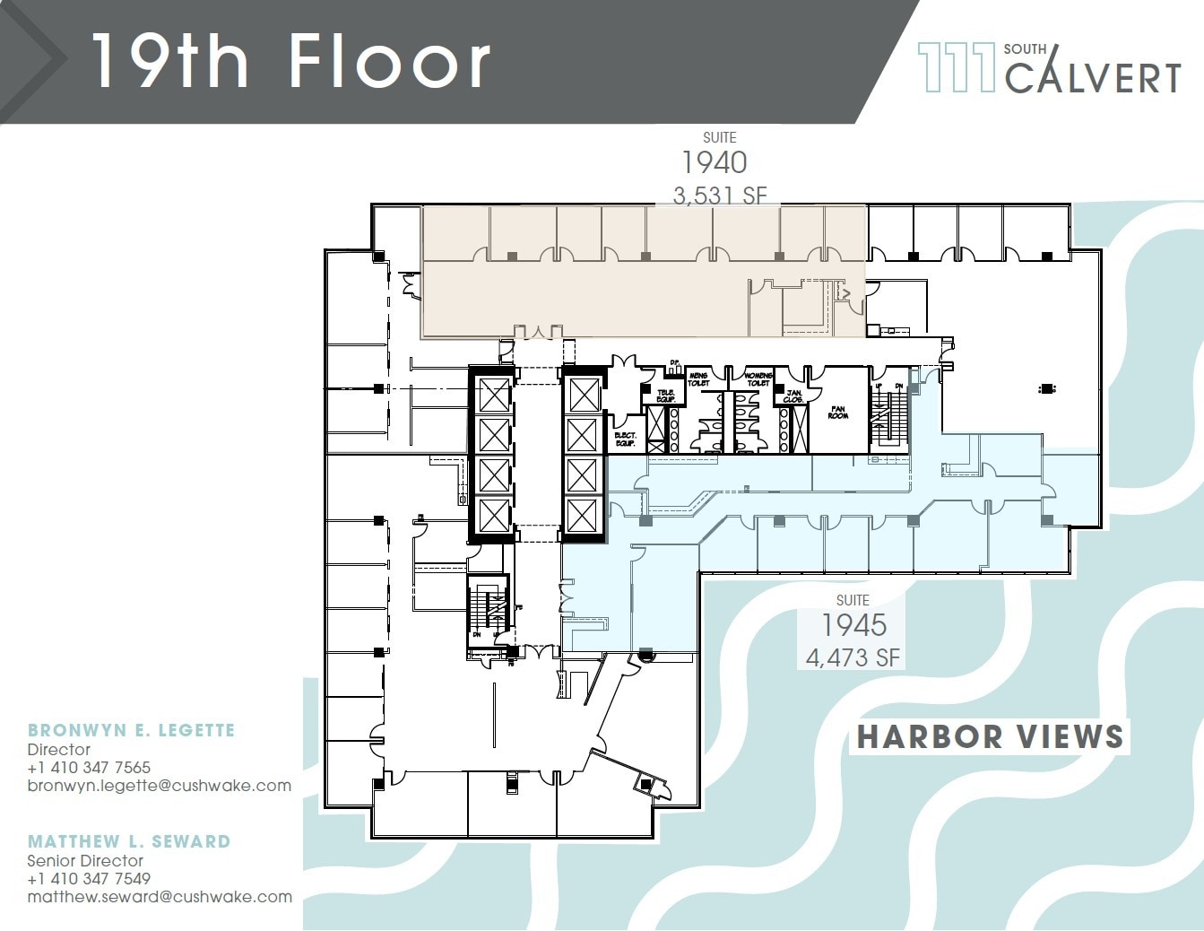 111 S Calvert St, Baltimore, MD à louer Plan d’étage– Image 1 sur 1