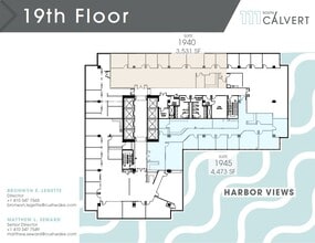 111 S Calvert St, Baltimore, MD à louer Plan d’étage– Image 1 sur 1