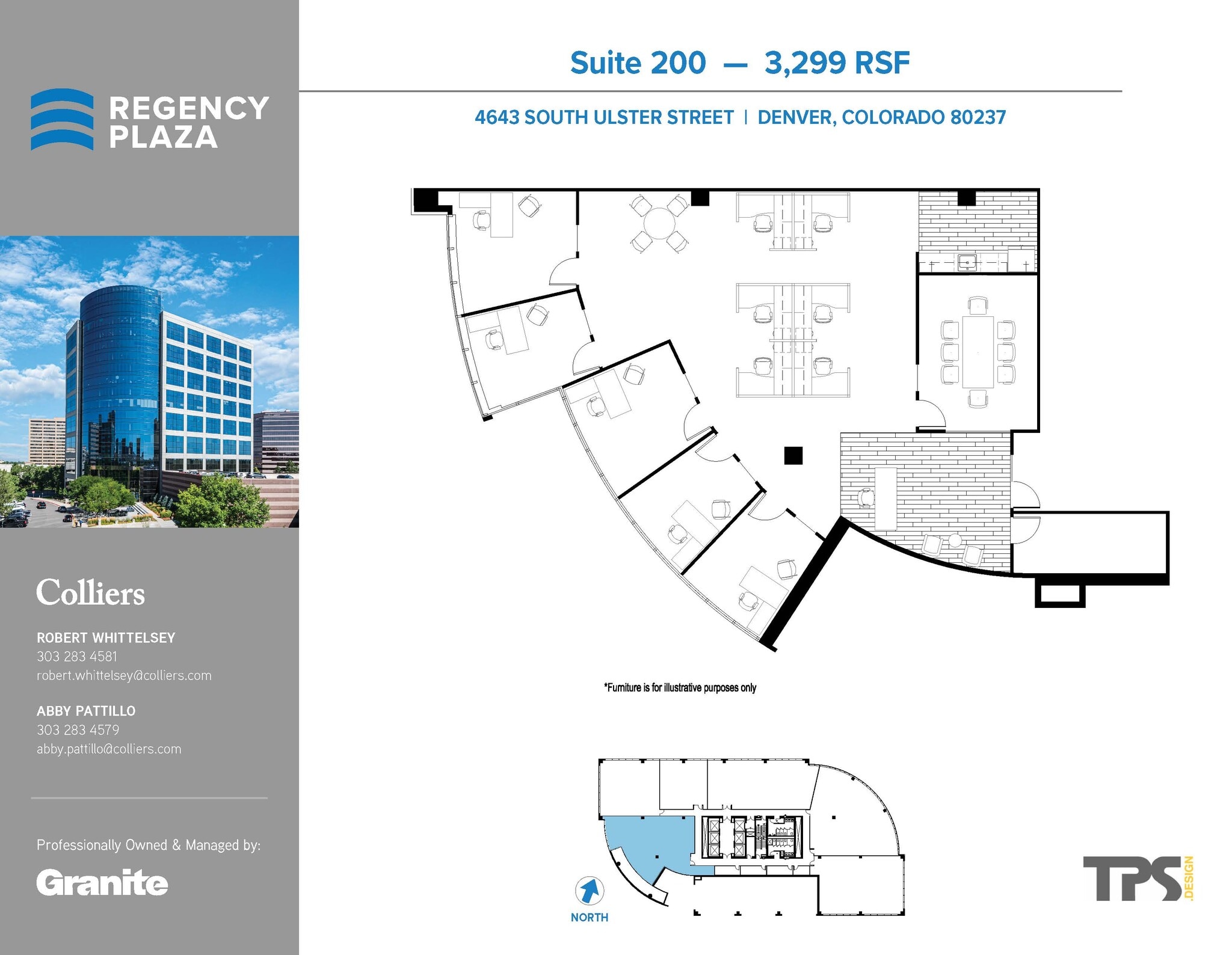 4643 S Ulster St, Denver, CO à louer Plan d’étage– Image 1 sur 2