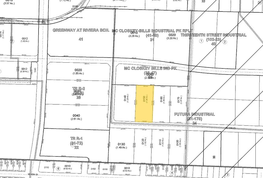 858 W 13th Ct, Riviera Beach, FL à vendre - Plan cadastral – Image 2 sur 10