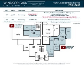 43180 Business Park Dr, Temecula, CA à louer Plan d’étage– Image 1 sur 1