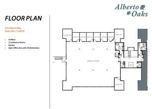 475 Alberto Way, Los Gatos, CA à louer Plan d’étage– Image 1 sur 1