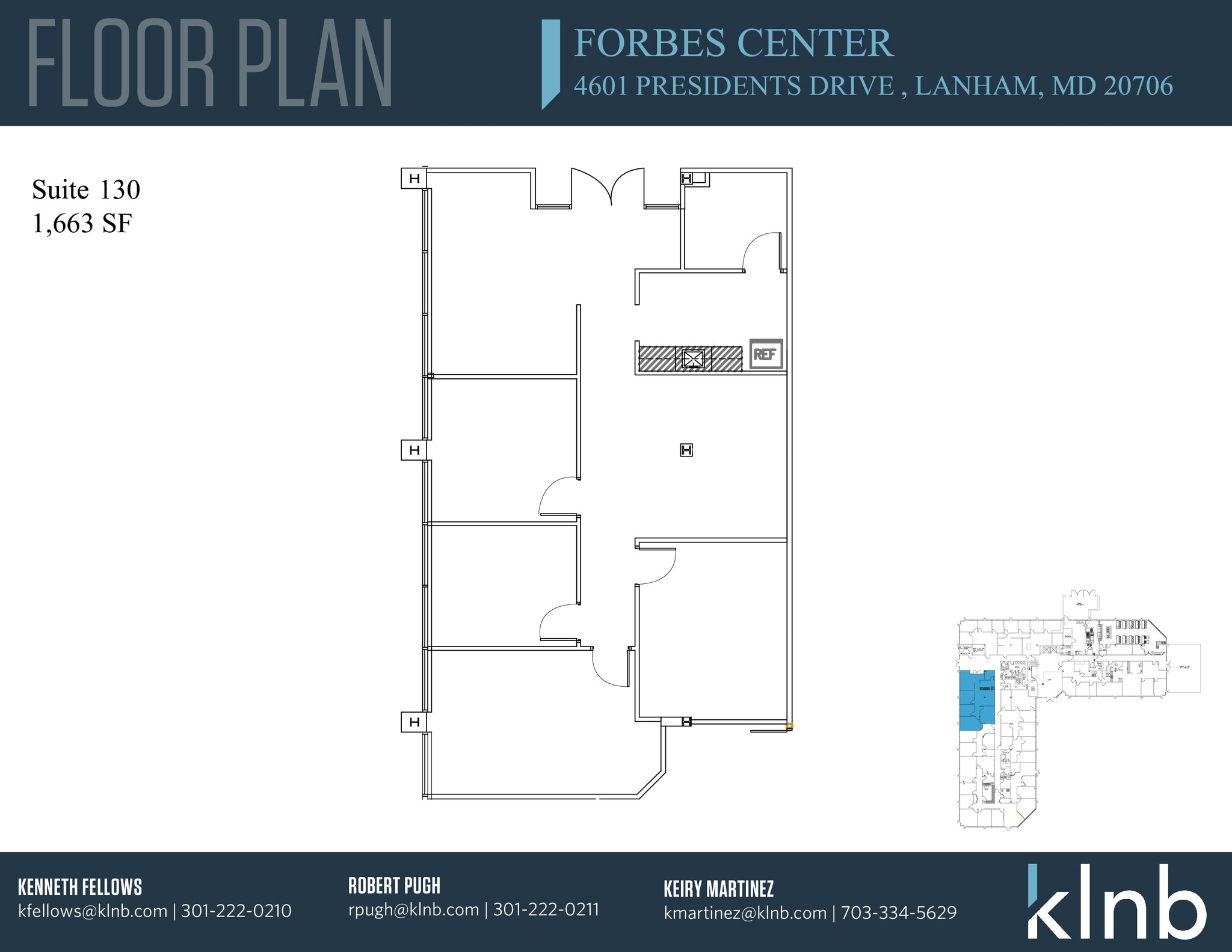 4601 Presidents Dr, Lanham, MD à louer Plan d’étage– Image 1 sur 1