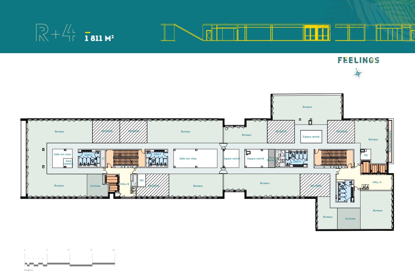 Bureau dans Bagneux à louer Plan d’étage– Image 1 sur 1