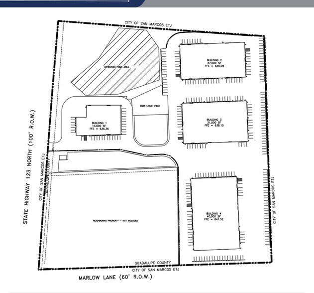 16115 SH-123, San Marcos, TX à louer - Plan de site – Image 3 sur 6