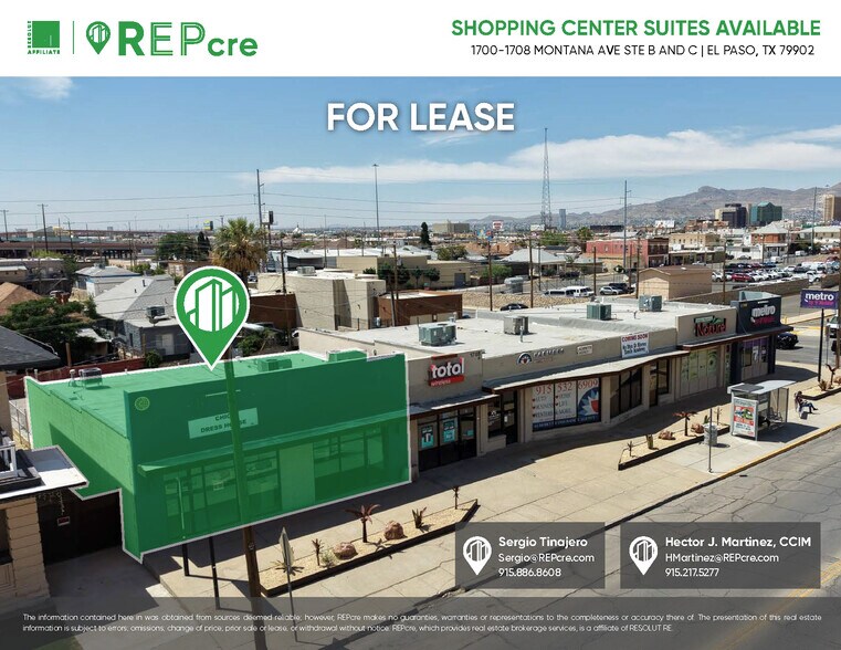 1700-1708 Montana Ave, El Paso, TX à louer - Photo de l’immeuble – Image 1 sur 8