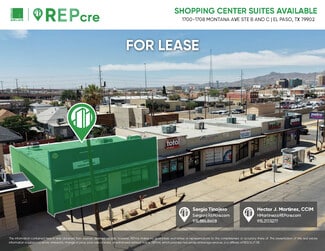 Plus de détails pour 1700-1708 Montana Ave, El Paso, TX - Local commercial à louer