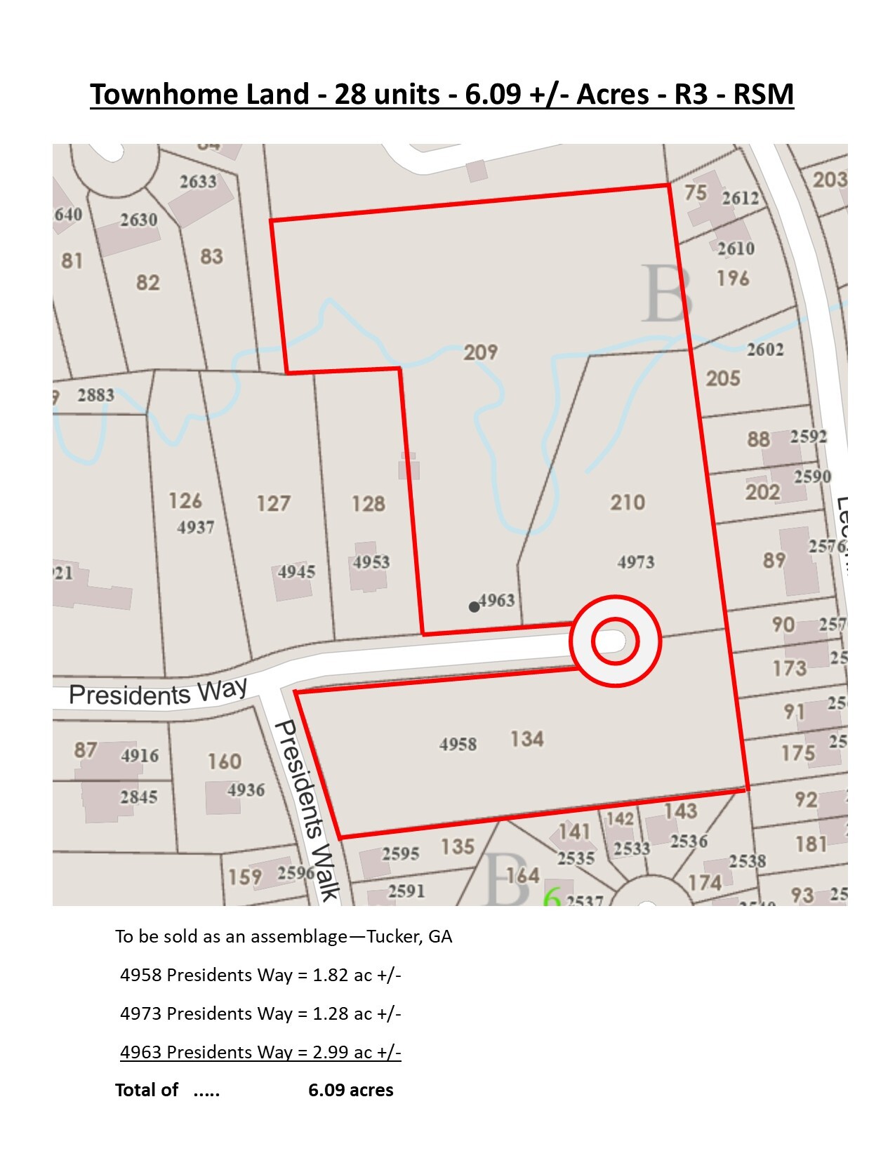4958 Presidents Way, Tucker, GA à vendre Plan cadastral– Image 1 sur 9