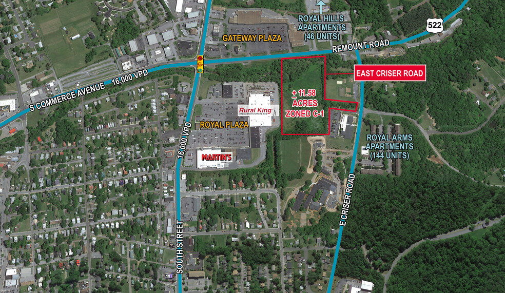 0 East Criser Rd, Front Royal, VA à vendre - Aérien – Image 2 sur 2