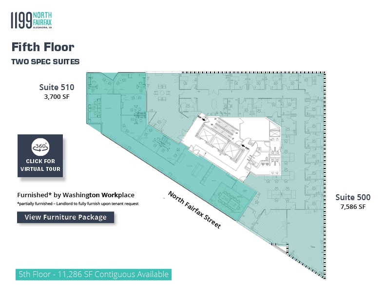 1199 N Fairfax St, Alexandria, VA à louer Plan d’étage– Image 1 sur 1
