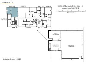 11590 W Bernardo Ct, San Diego, CA à louer Plan d’étage– Image 1 sur 1