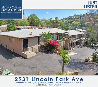 Plus de détails pour 2931 Lincoln Park Ave, Los Angeles, CA - Logement à vendre