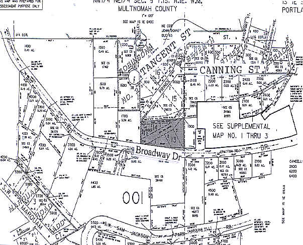 911 SW Broadway Dr, Portland, OR à vendre - Plan cadastral – Image 2 sur 11