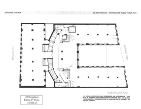 42 Broadway, New York, NY à louer Plan d’étage– Image 1 sur 1