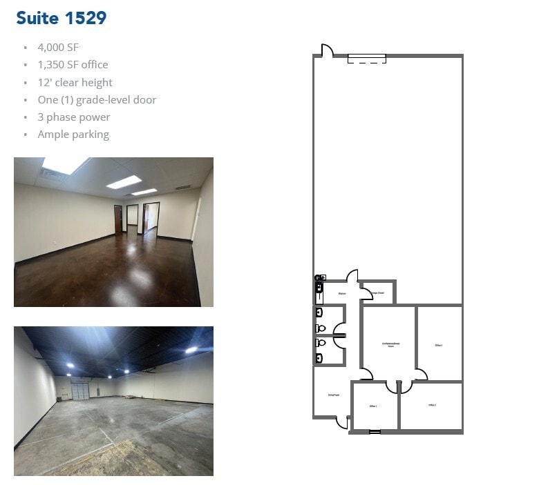1509-1521 Central Park Dr, Hurst, TX à louer Plan d’étage– Image 1 sur 1