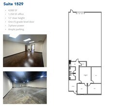 1509-1521 Central Park Dr, Hurst, TX à louer Plan d’étage– Image 1 sur 1