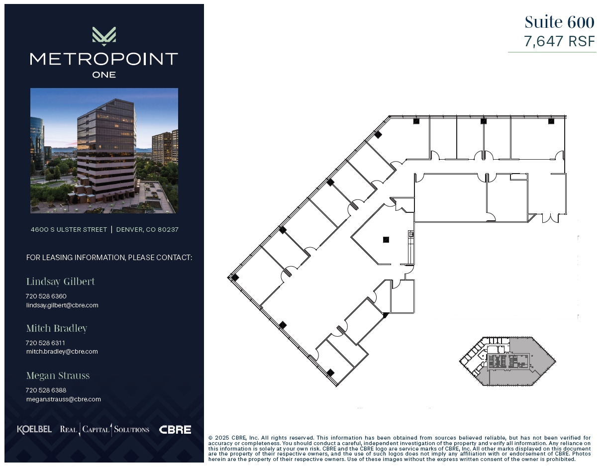 4600 S Ulster St, Denver, CO à louer Plan d’étage– Image 1 sur 1