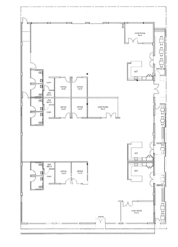 1751 Berkeley St, Santa Monica, CA à louer Plan d’étage– Image 1 sur 2