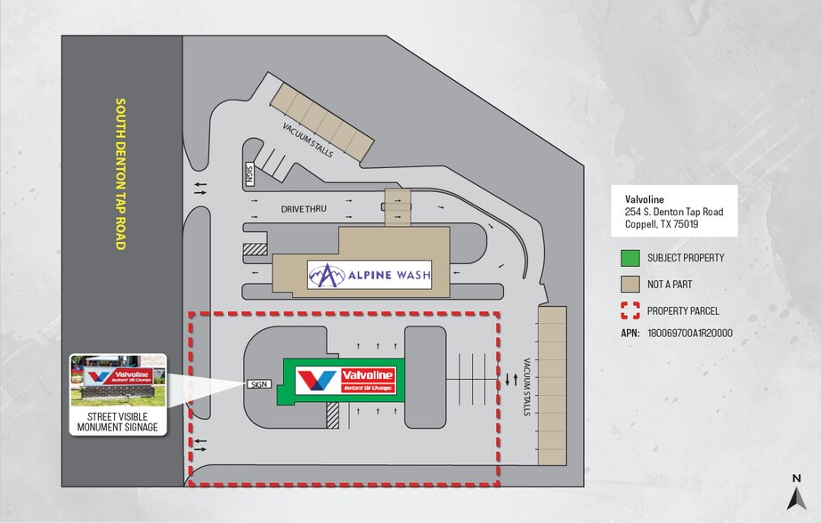 254 S Denton Tap Rd, Coppell, TX à vendre - Plan de site – Image 2 sur 7