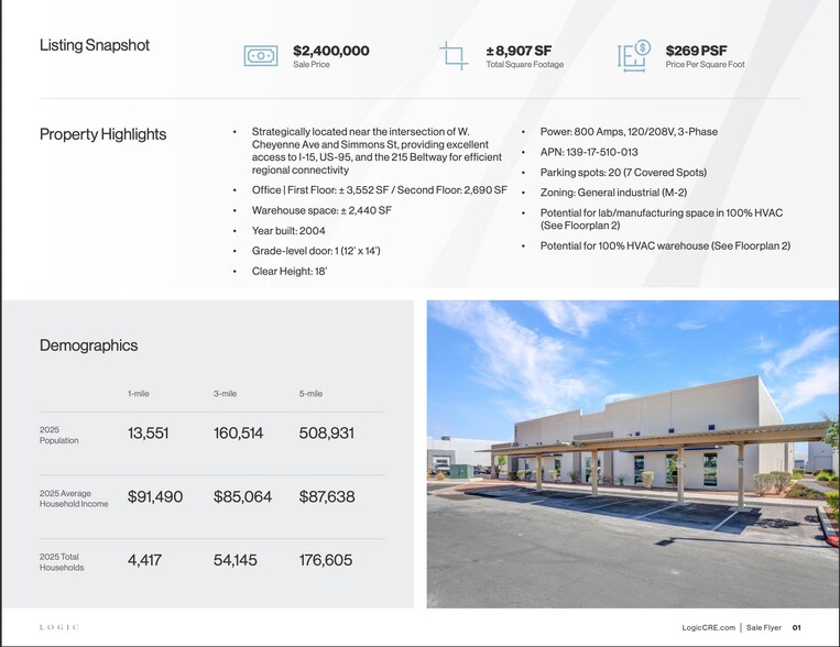 2645 W Cheyenne Ave, North Las Vegas, NV à vendre - Photo de l’immeuble – Image 2 sur 76