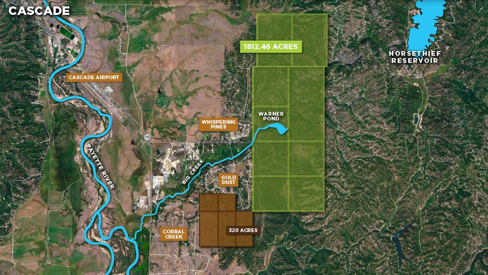 1812 Acres Big Creek Meadows, Cascade, ID à vendre - Photo de l’immeuble – Image 3 sur 8