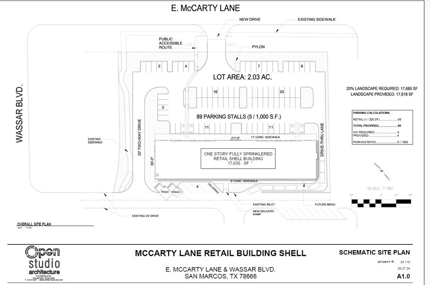 1468 E McCarty Ln, San Marcos, TX à louer - Aérien – Image 2 sur 4