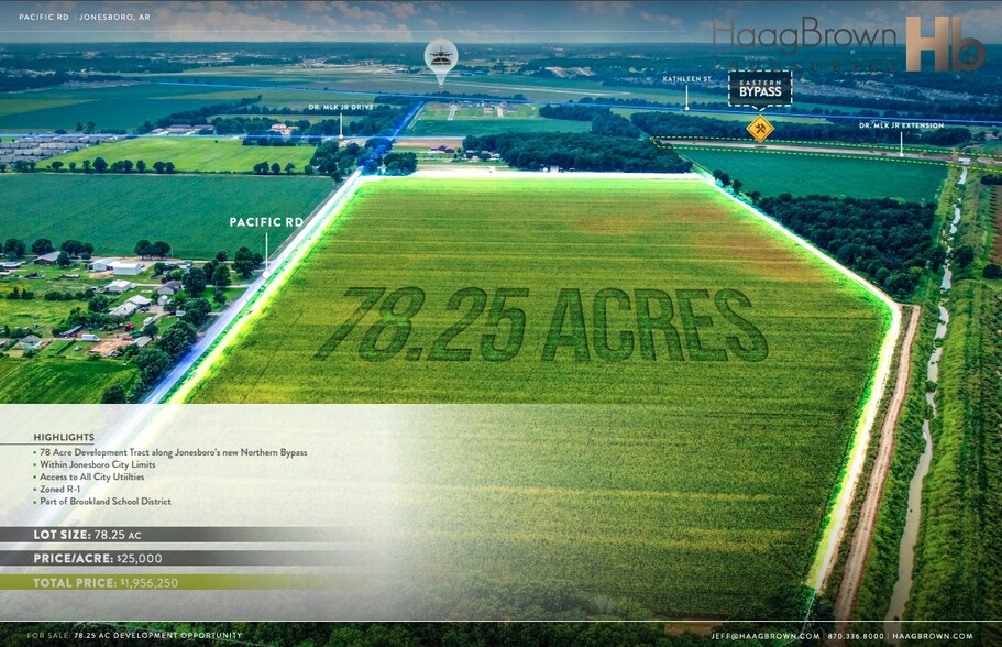 Pacific, Jonesboro, AR à vendre - Aérien – Image 3 sur 6