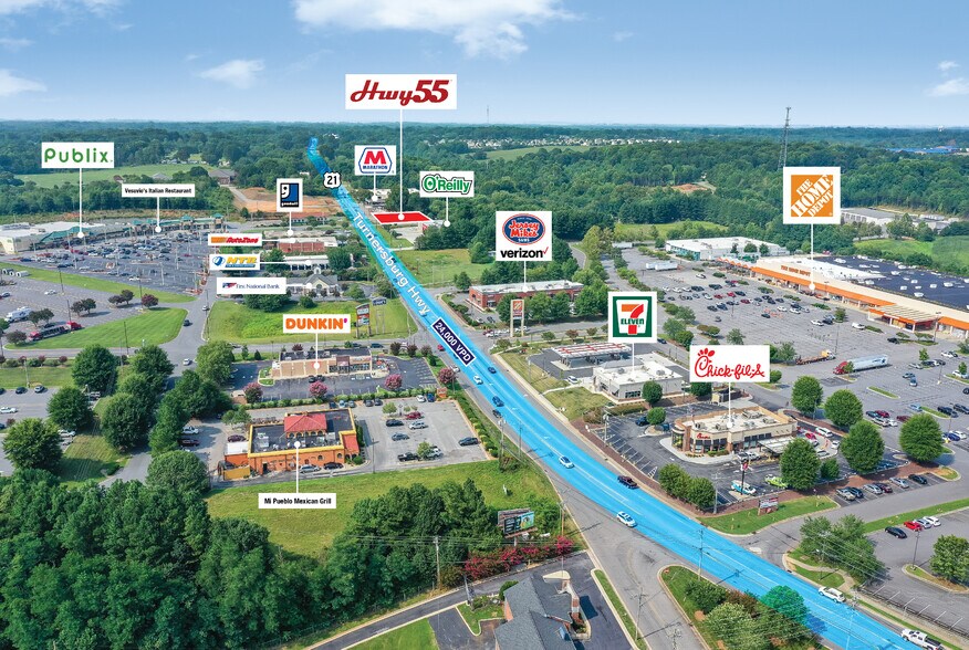 294 Turnersburg Hwy, Statesville, NC à vendre - Aérien – Image 2 sur 9
