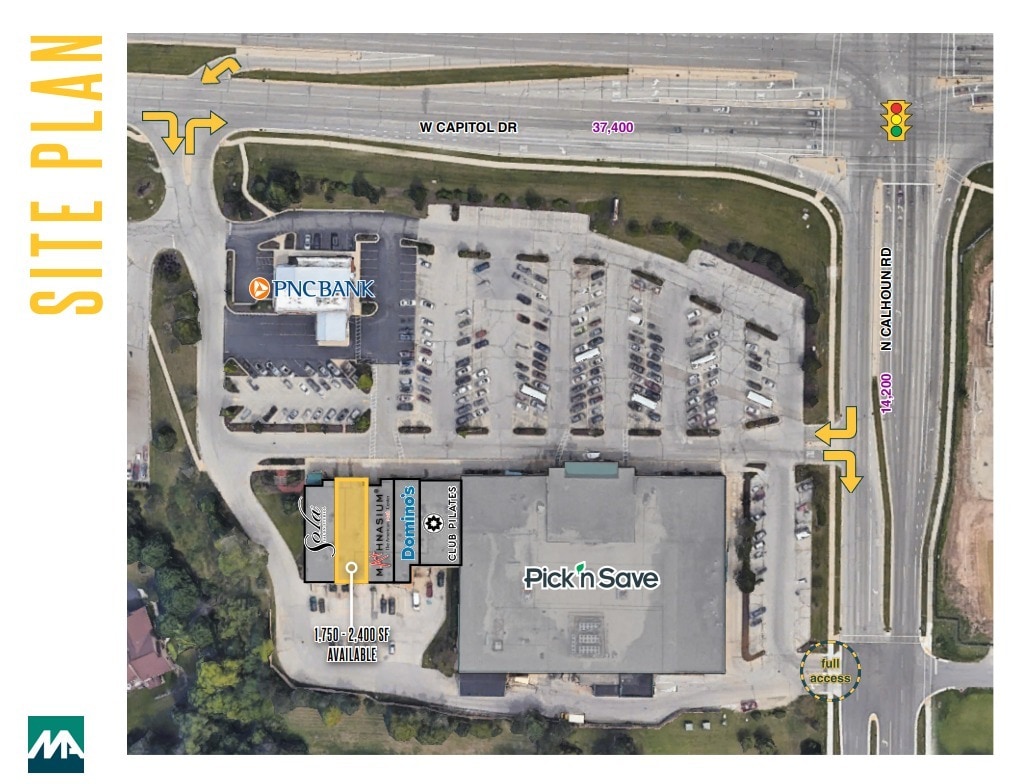 17295 W Capitol Dr, Brookfield, WI à louer Plan de site– Image 1 sur 1