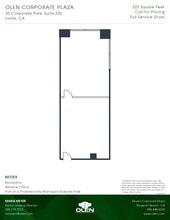 20 Corporate Park, Irvine, CA à louer Plan d’étage– Image 1 sur 1